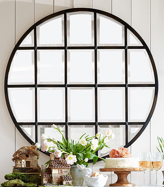 Eagan Multipanel Round Wall Mirror 44