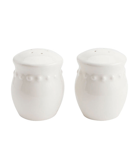 Emma Beaded Stoneware - White