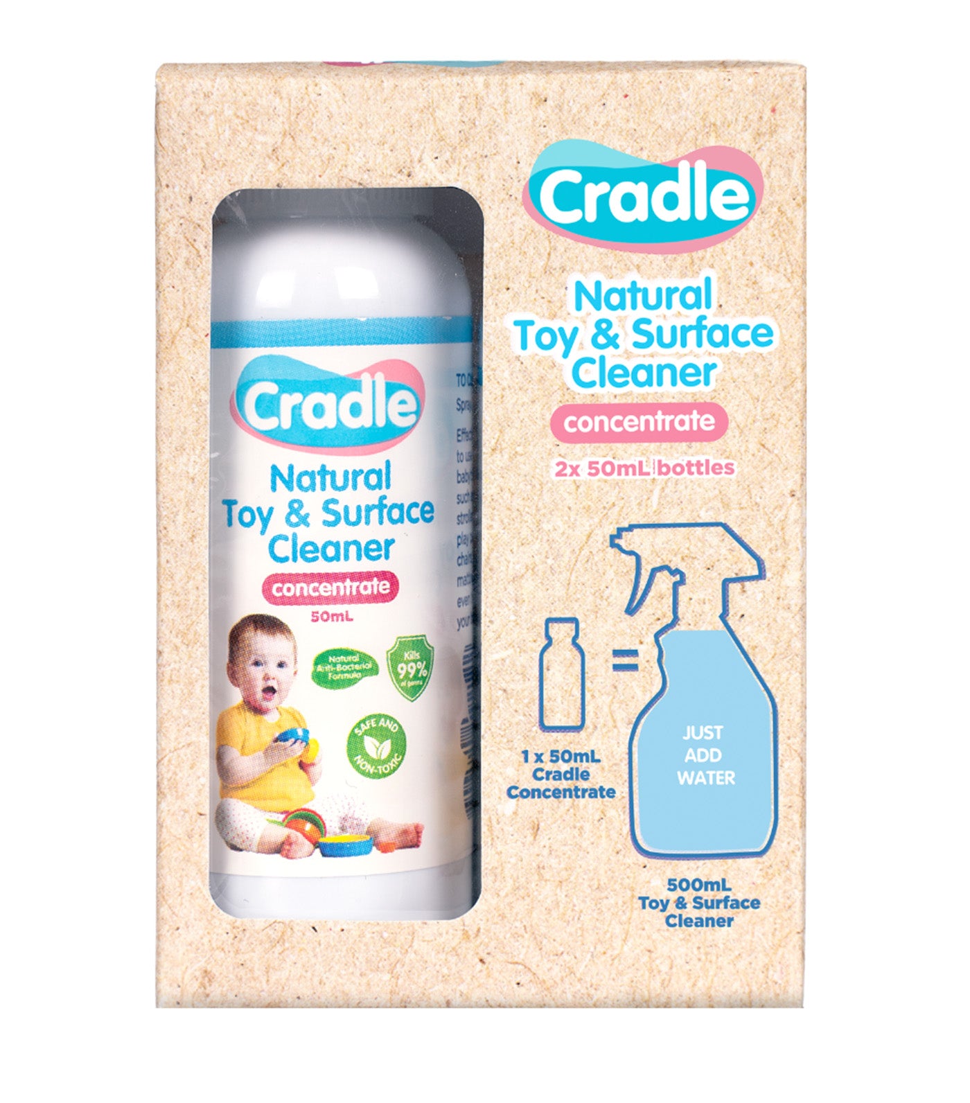 Natural Toy and Surface Cleaner Concentrate 2pc
