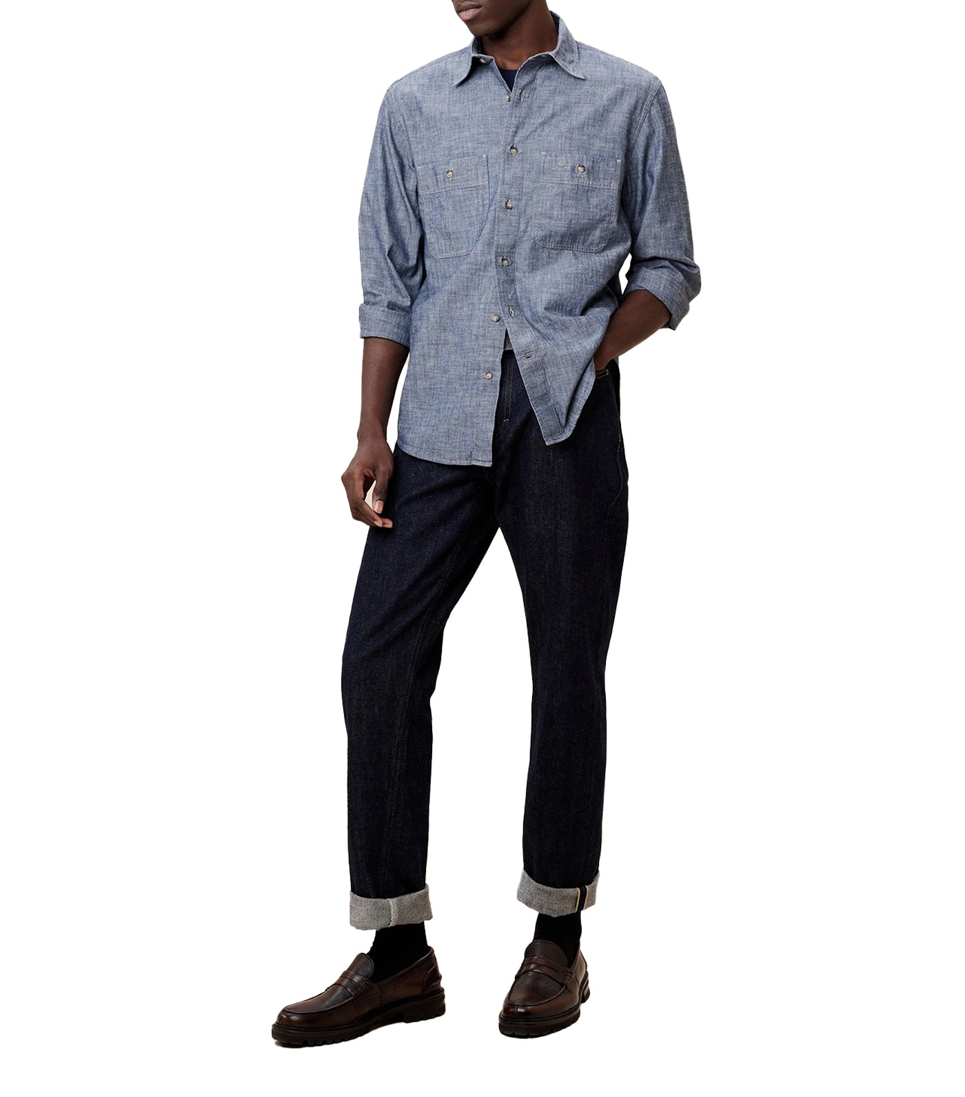 Monterey Chambray Shirt Medium Blue