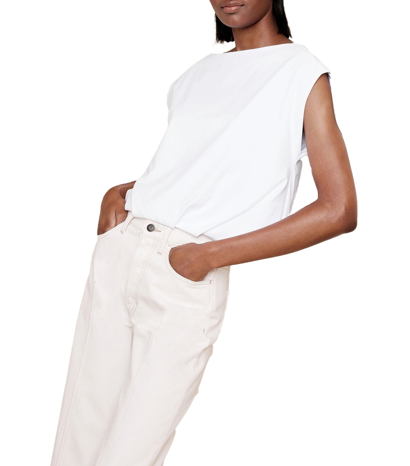 Aveline Cotton Top White