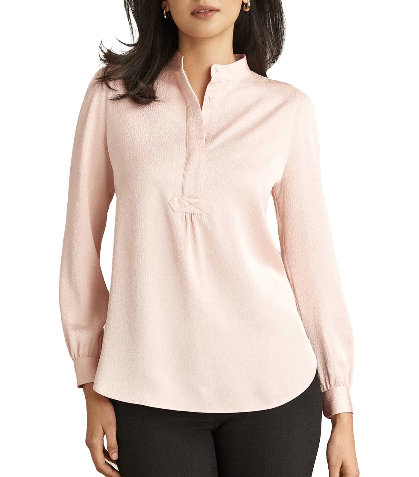 Long Sleeve Popover Tunic Cherry Blossom