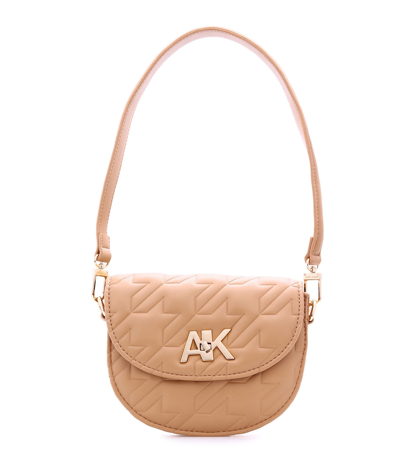 Mini Convertible Shoulder Bag Turn Lock Latte
