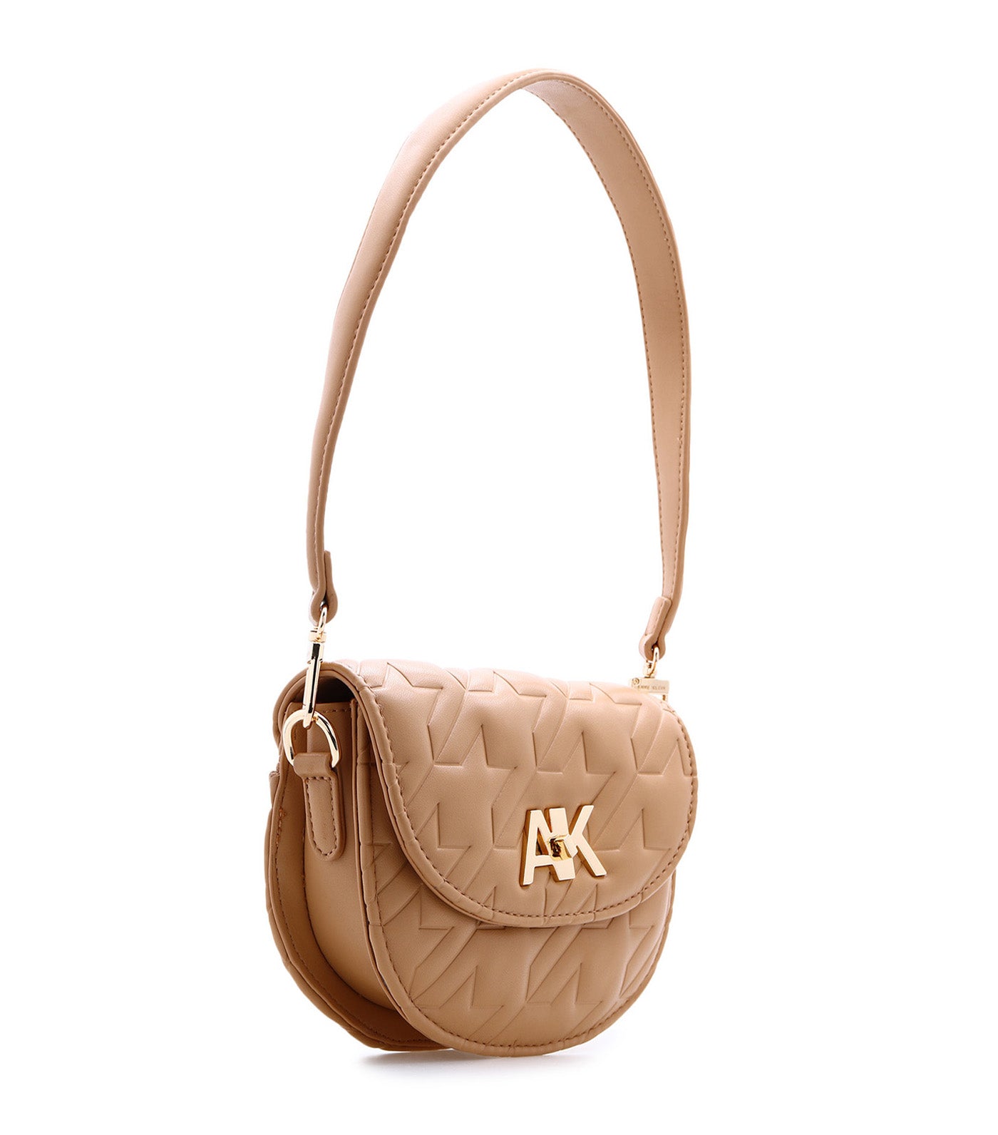 Mini Convertible Shoulder Bag Turn Lock Latte