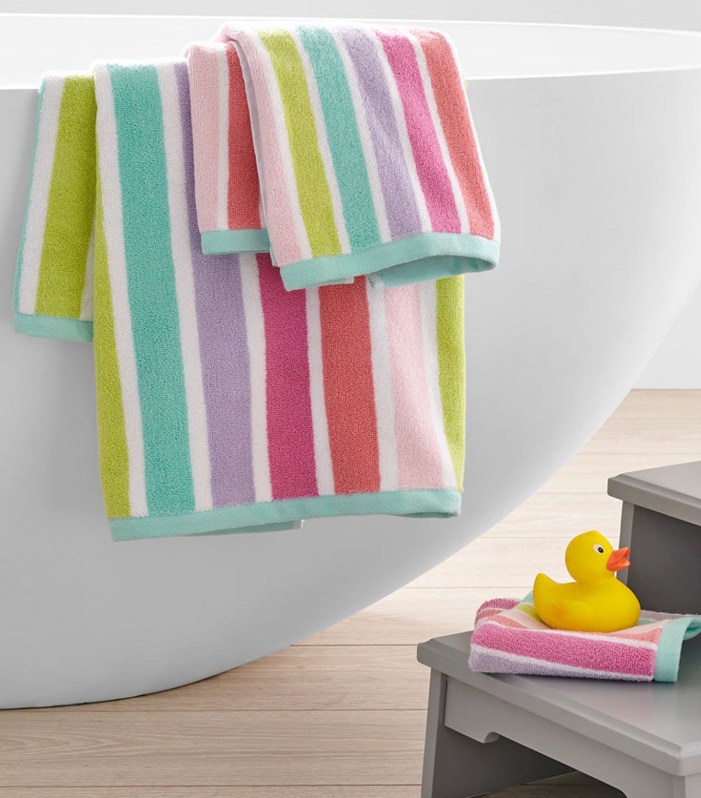 Multi Stripe Towel Collection - Bath Towel