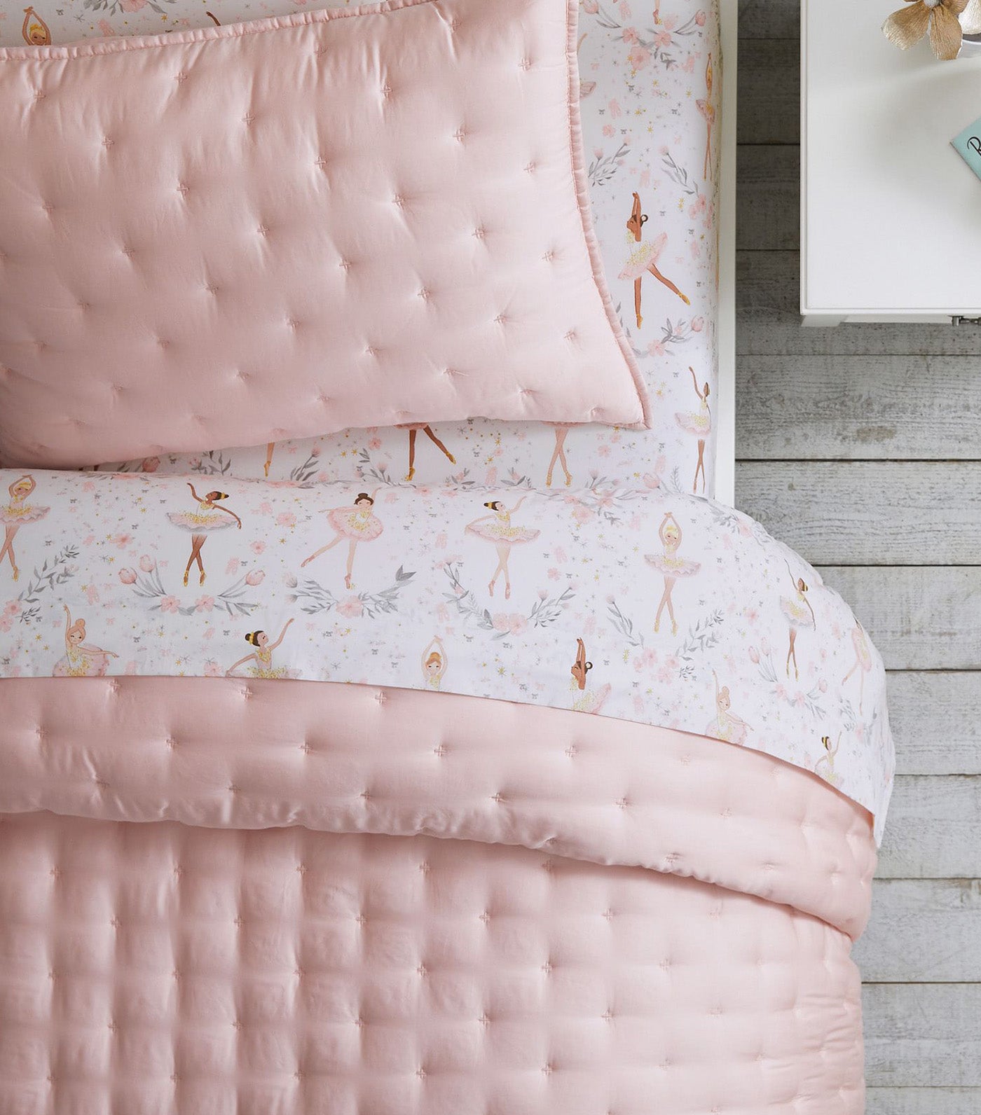 Ballerina Printed Organic Sheet Set & Pillowcases