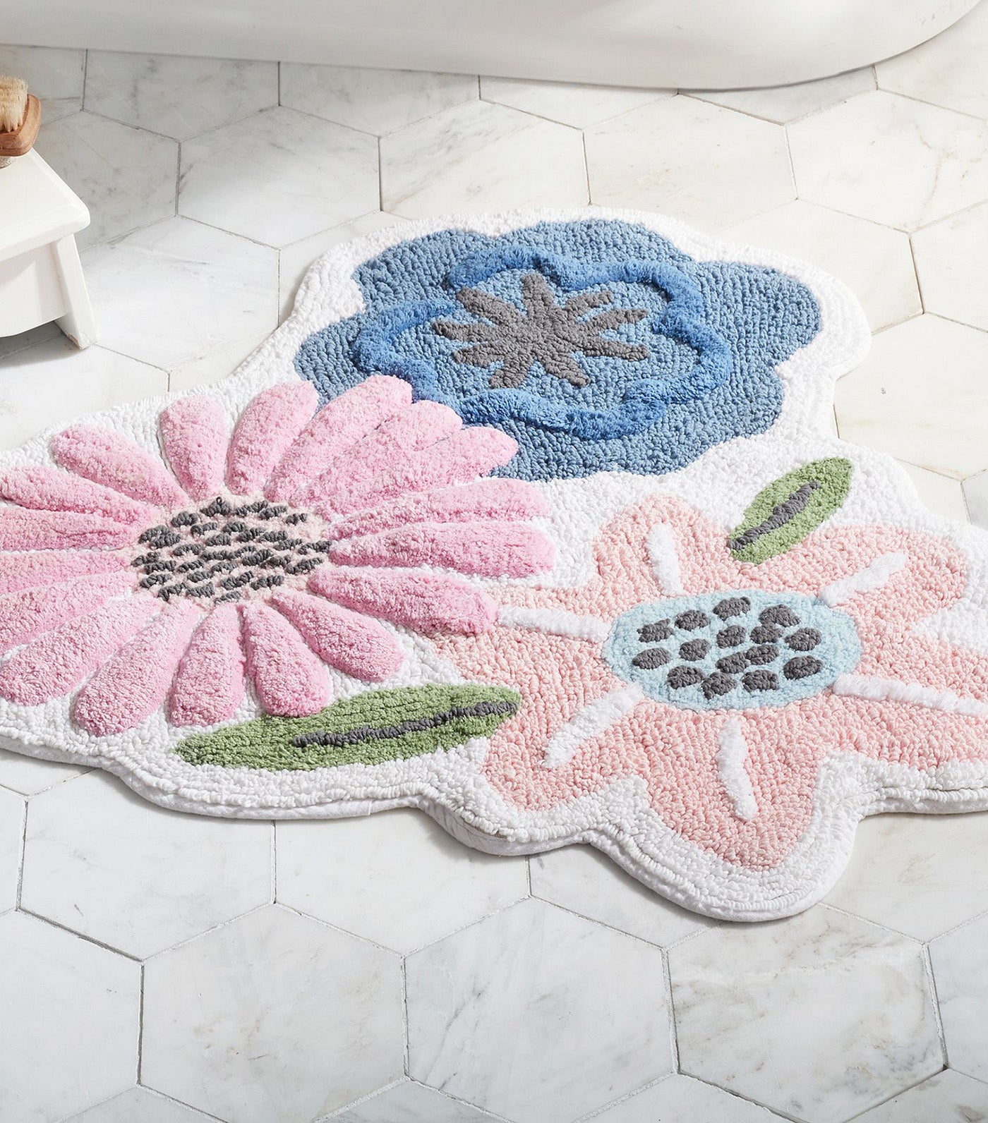 Floral Bath Mat