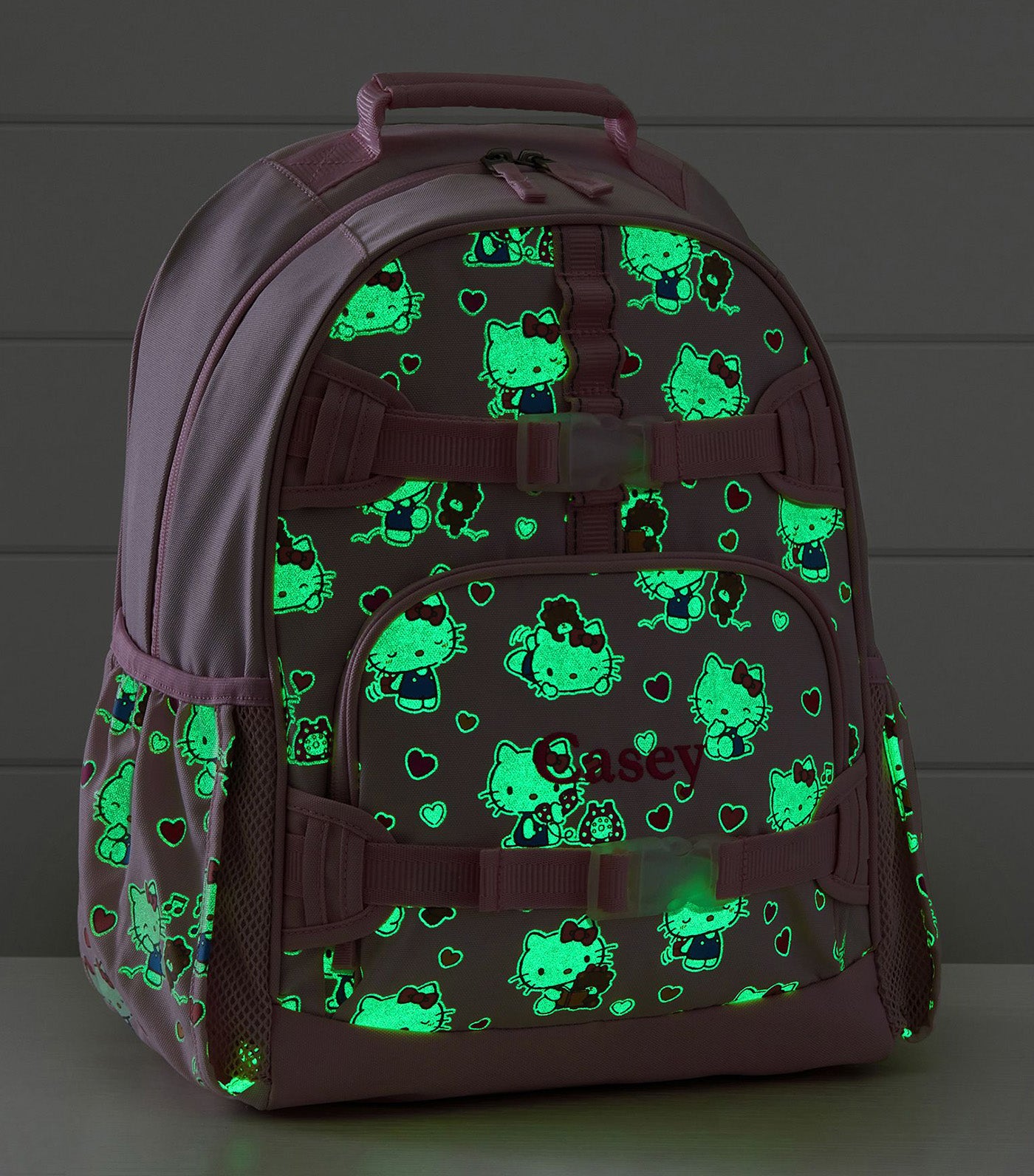 Mackenzie Hello Kitty® Hearts Glow-in-the-Dark Backpacks
