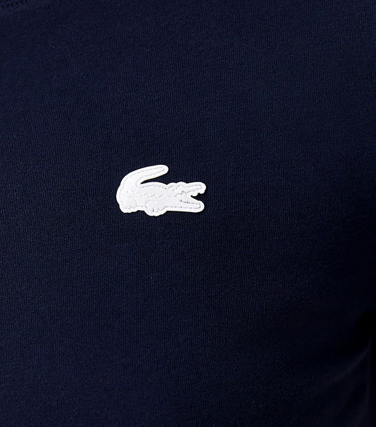 Women's Lacoste SPORT Organic Cotton Jersey T-Shirt Navy Blue