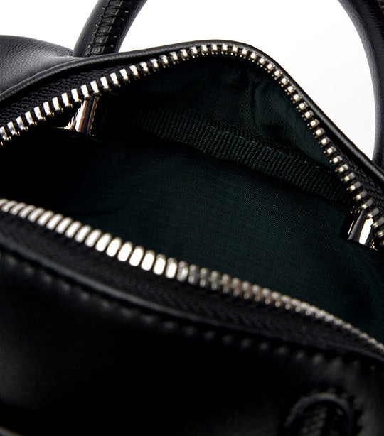 Mini Lora Leather Purse Noir