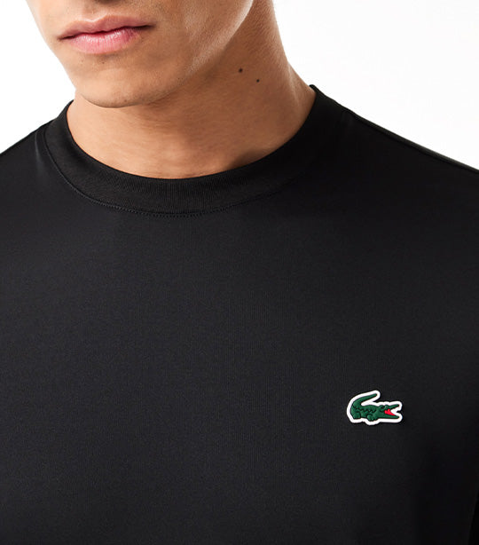 Men’s Lacoste Sport Slim Fit Stretch Jersey T-shirt Black