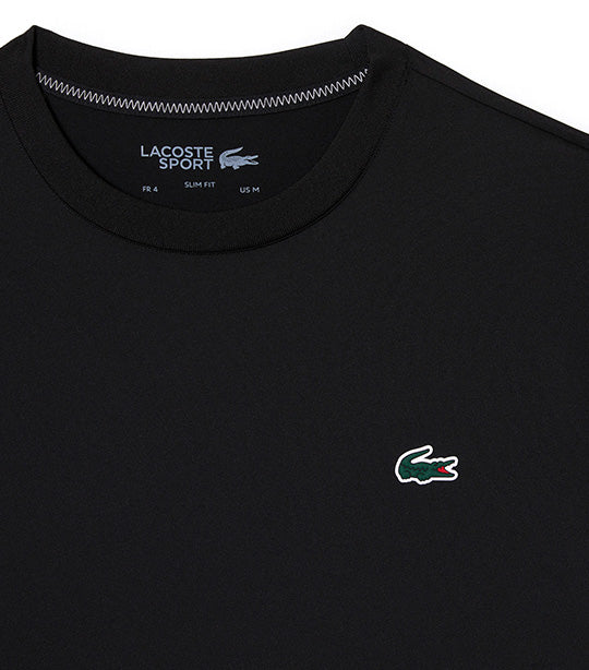 Men’s Lacoste Sport Slim Fit Stretch Jersey T-shirt Black