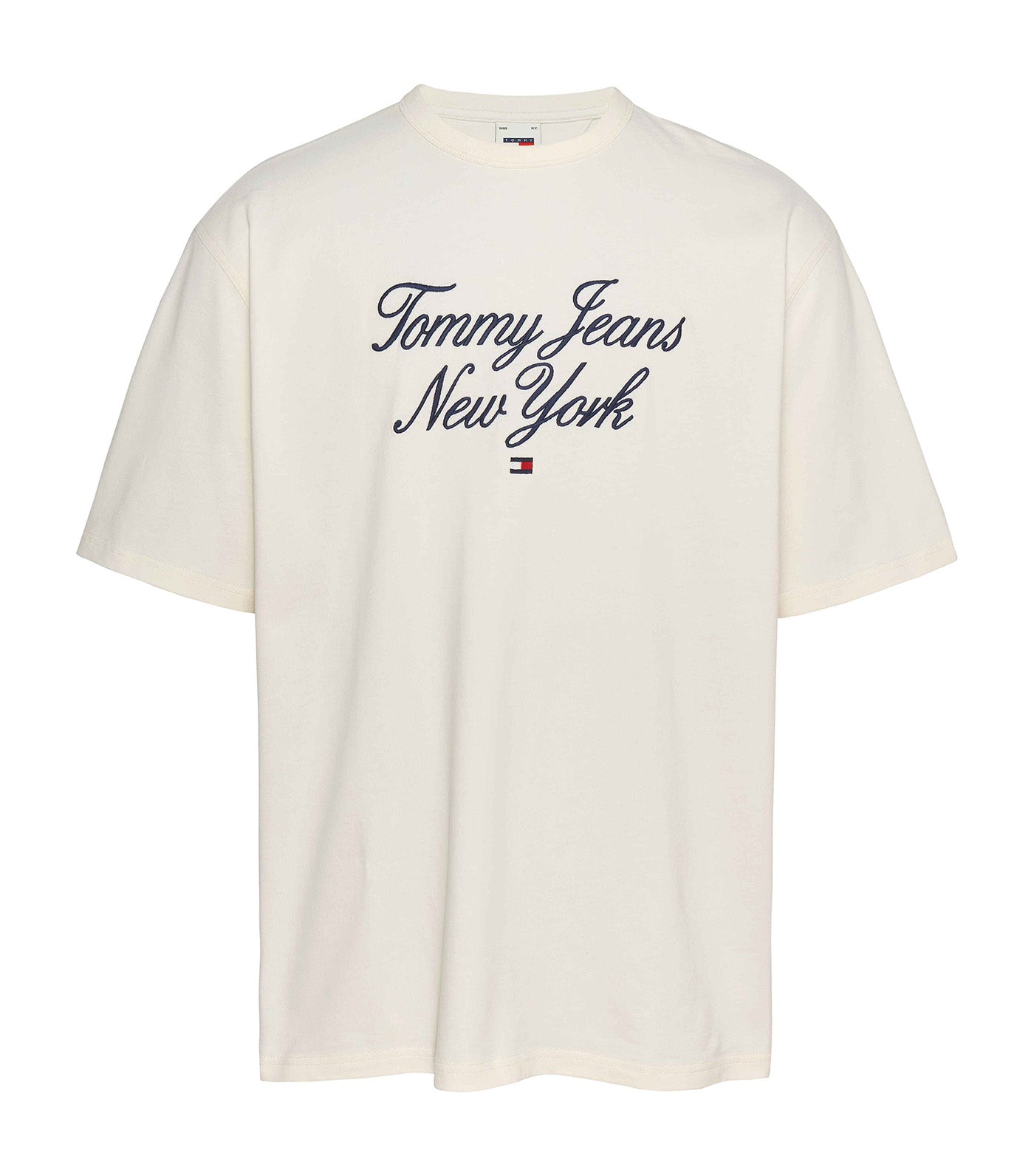 Men's Oversize Luxe Serif NY Tee White