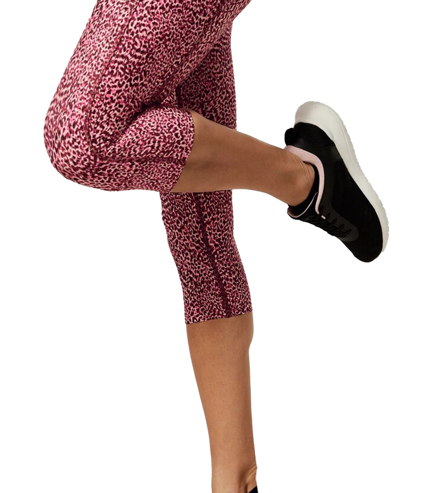 Go Move Printed Cropped Gym Leggings Pink Mix