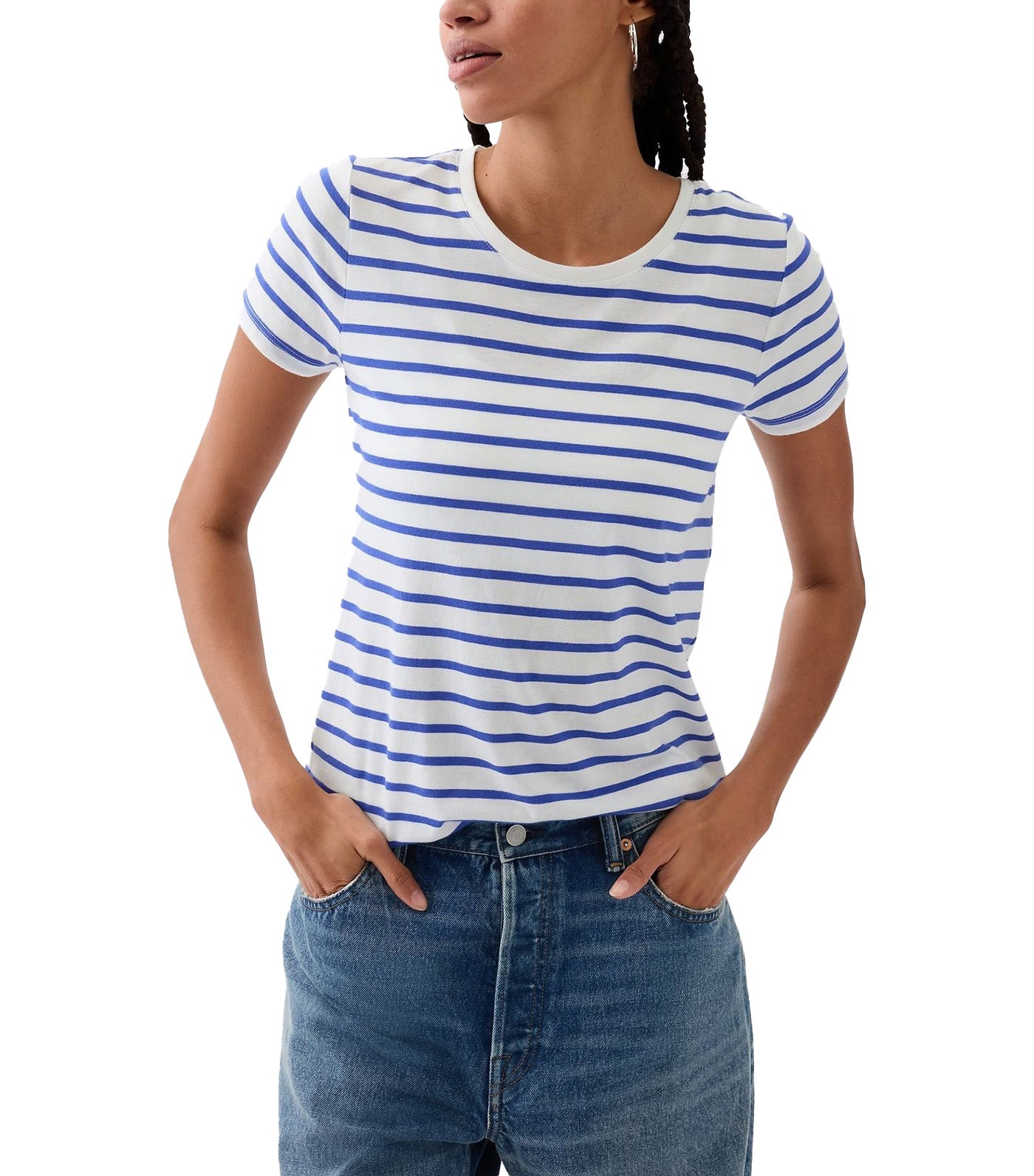 Favorite Graphic T-Shirt Blue Stripe