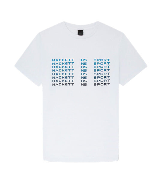 Hackett Sport Logo Fade Tee Navy