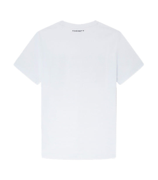 Hackett Sport Logo Fade Tee Navy