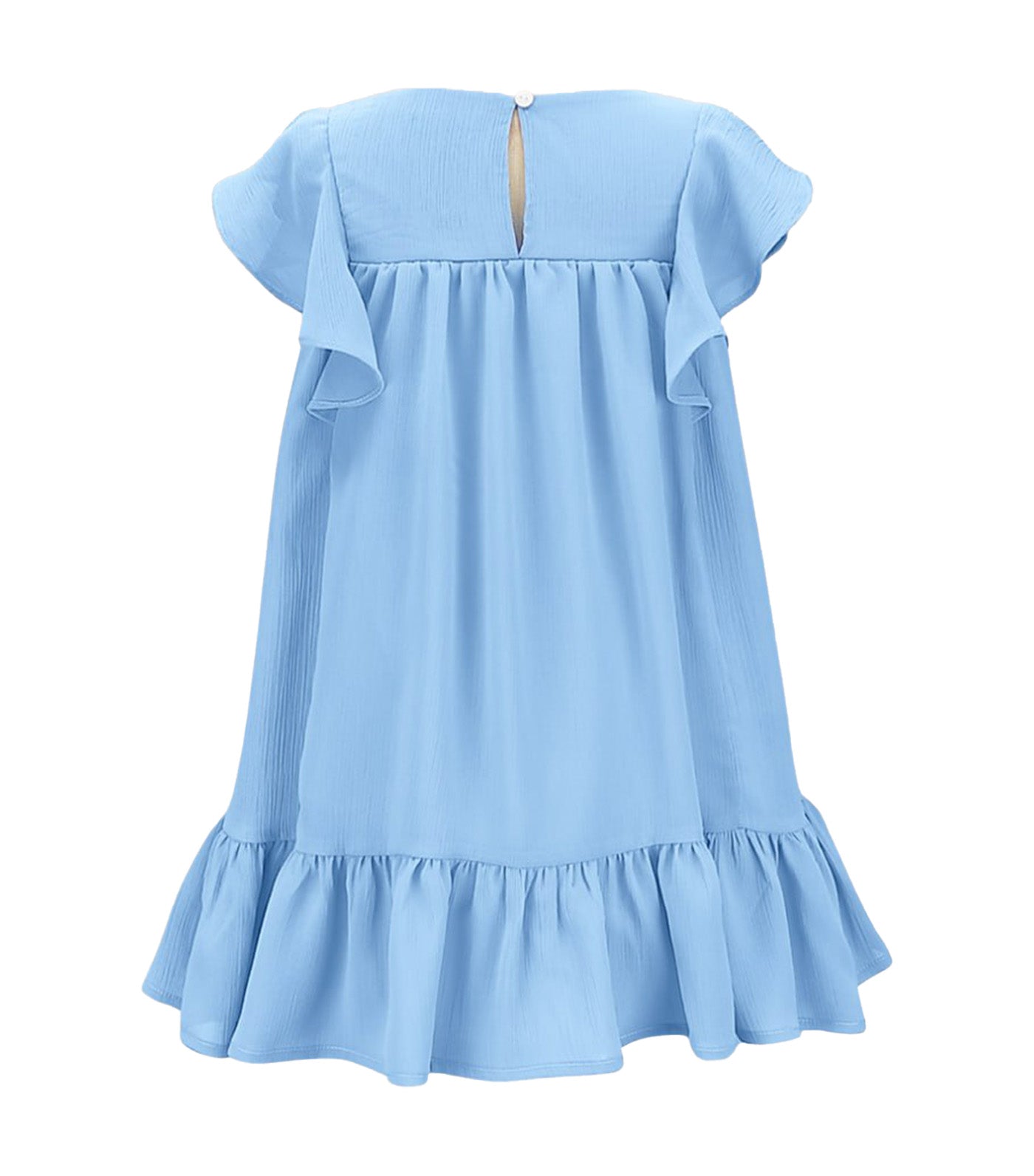 Periwinkle Juliette Girls Smocked Tunic Dress Blue