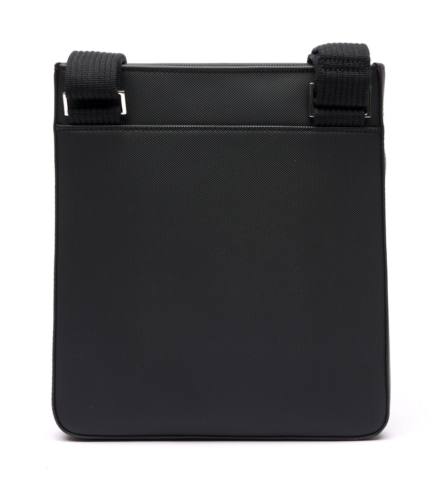 Men's Classic Piqué Effect Slimline Satchel Noir