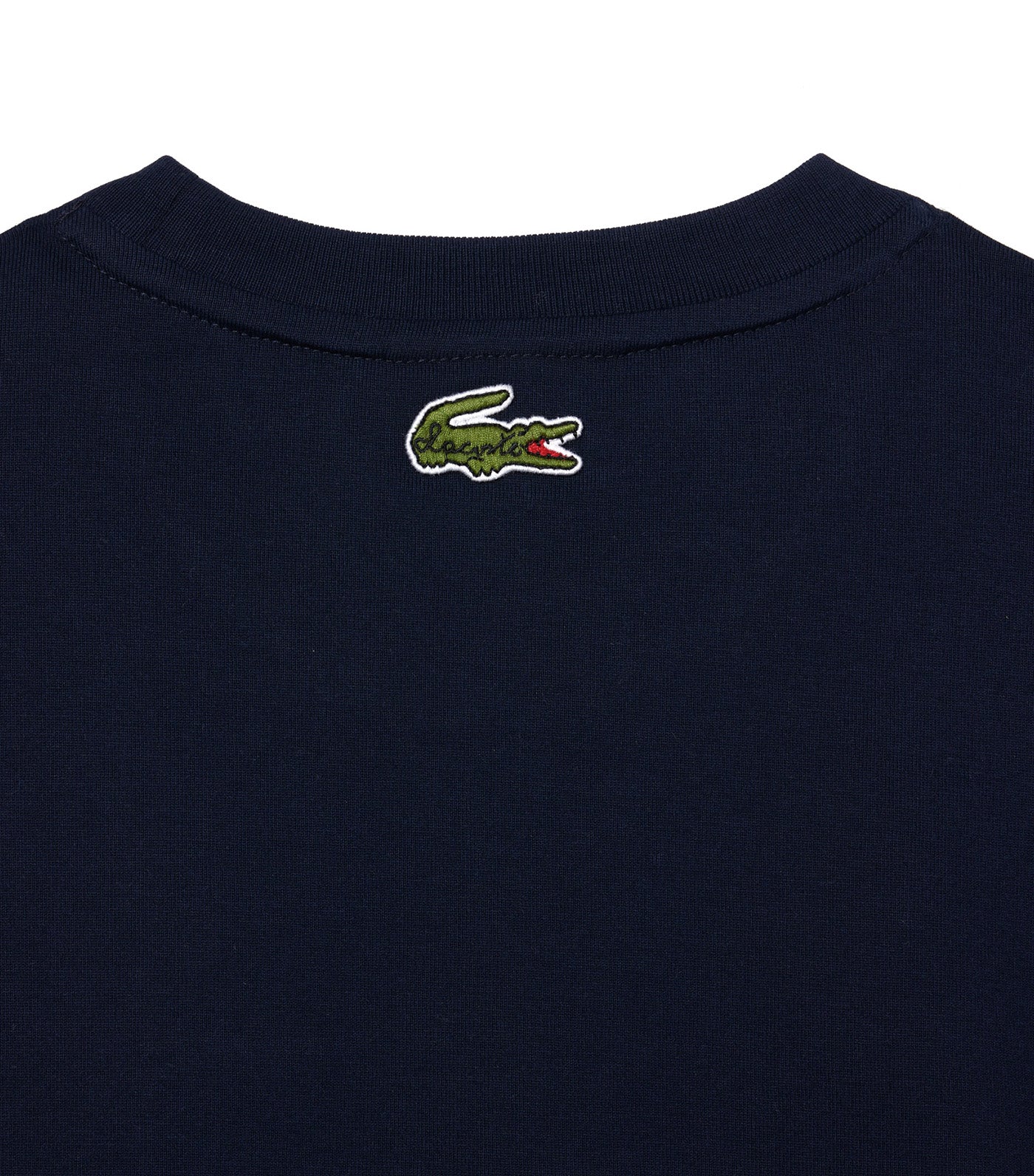 Embroidery Detail Jersey T-shirt Navy Blue