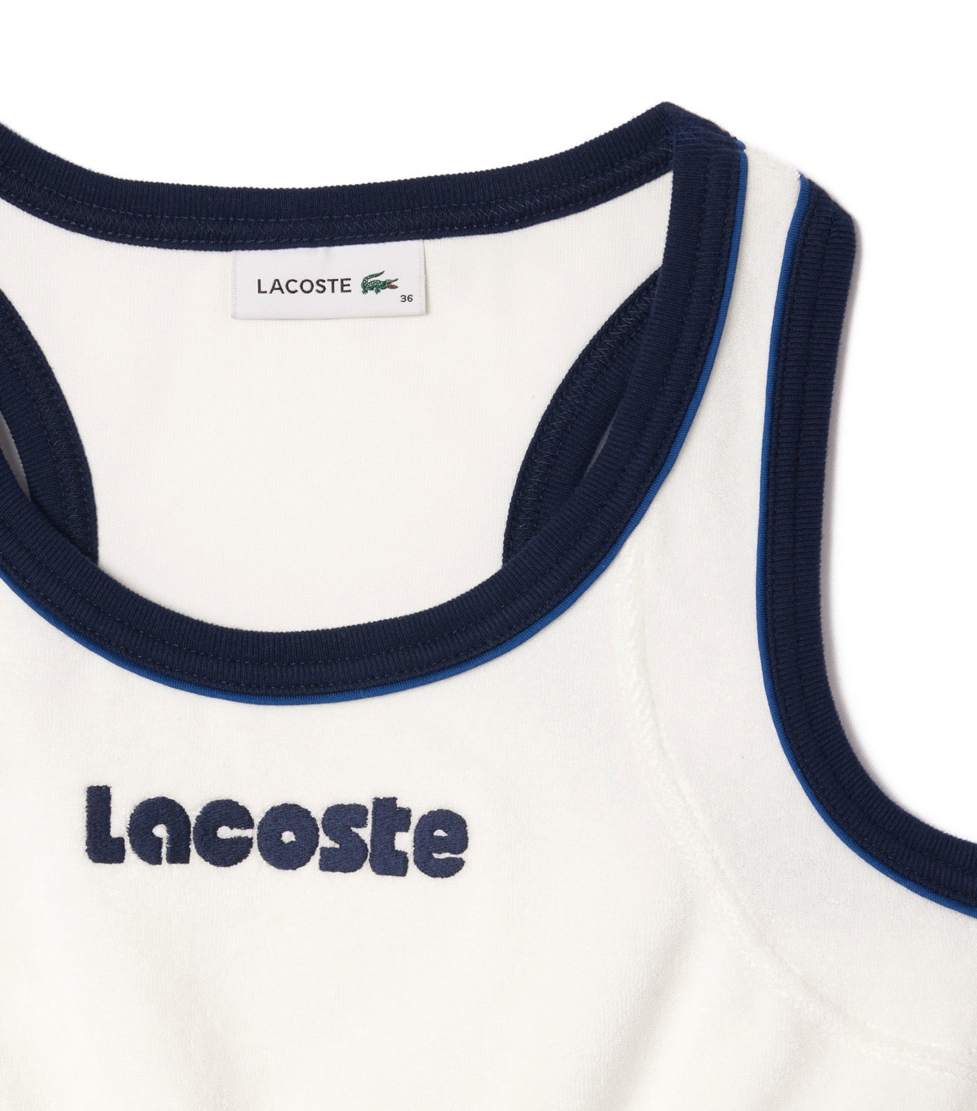 Contrast Embroidered Terry Bralette Flour