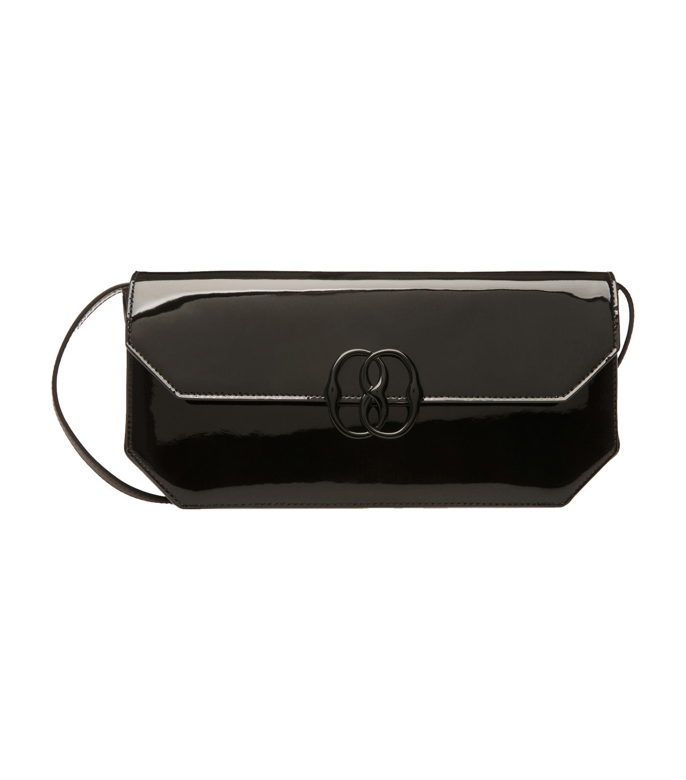 Emblem Folio Shoulder Bag Black