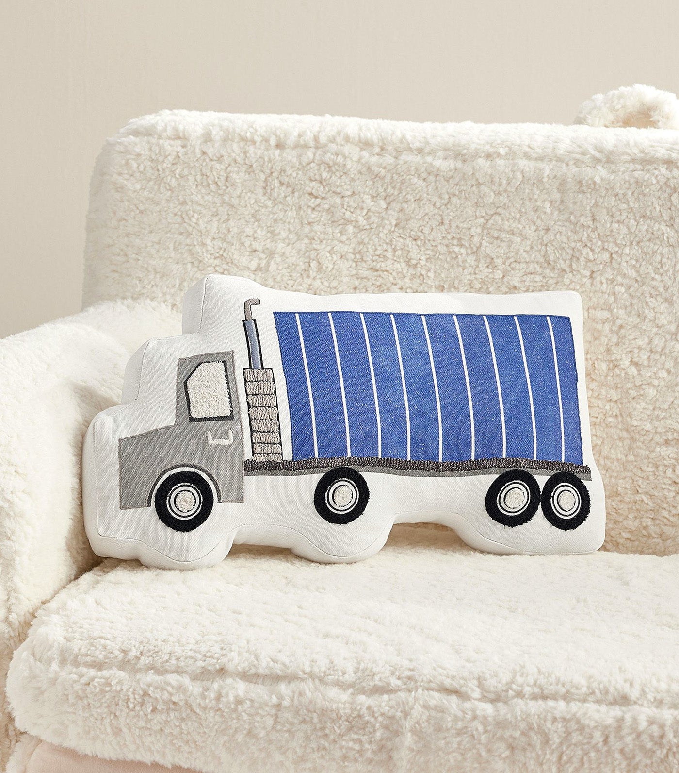 Busy Truck Shaped Pillow