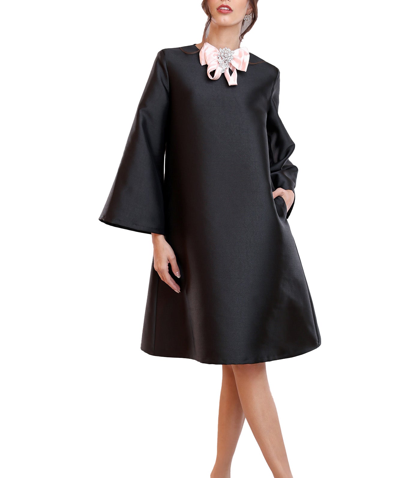 Noelle Dress with Ribbon