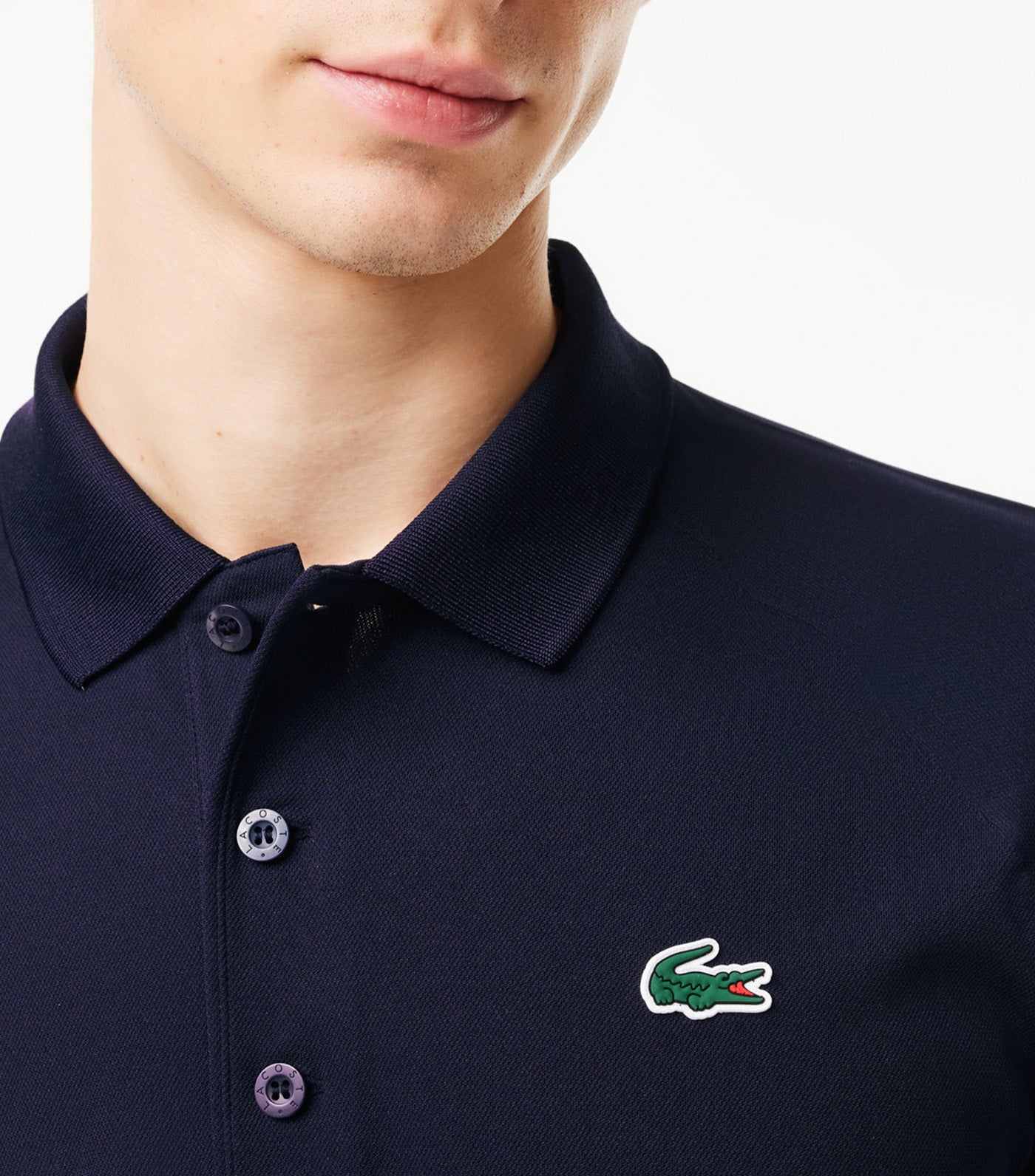 Men's Sport Abrasion-Resistant Interlock Polo Navy Blue
