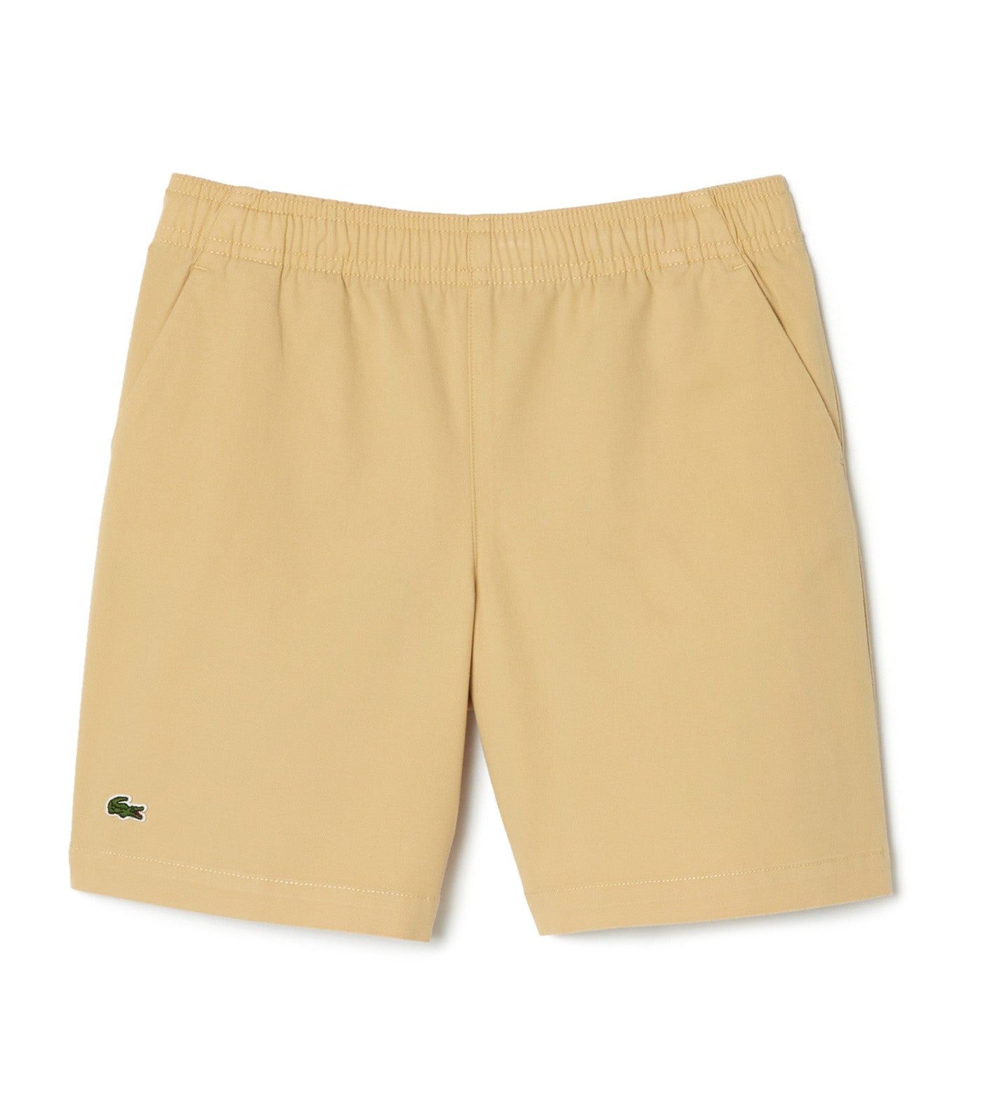 Boy's Lacoste Lightweight Cotton Gabardine Bermuda Shorts Croissant