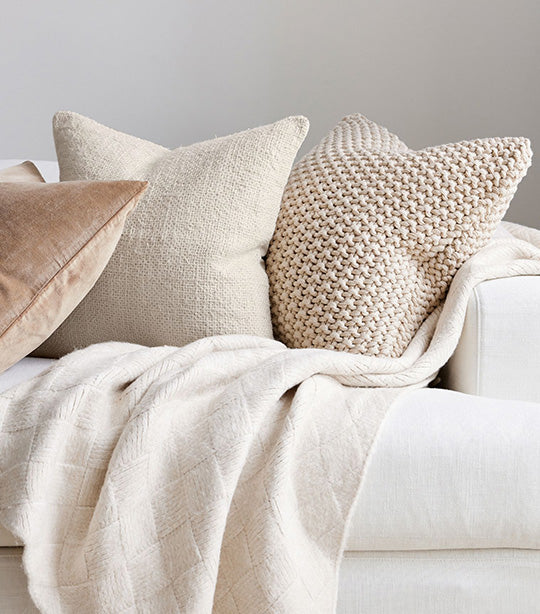 Bayside Seed Stitch Pillow Cover
