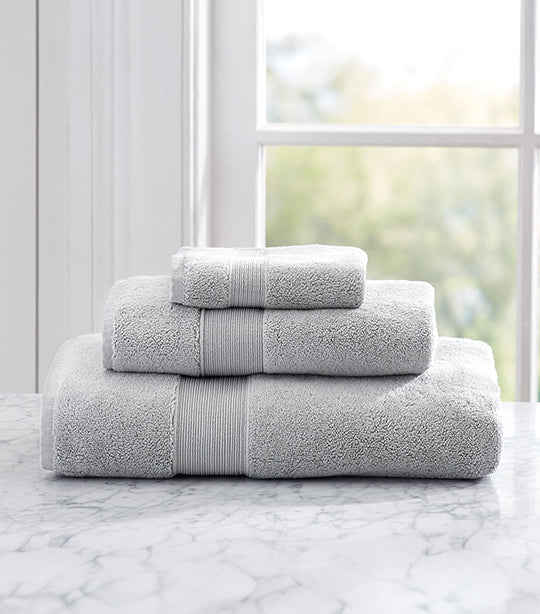Classic Organic Hand Towel Gray Mist