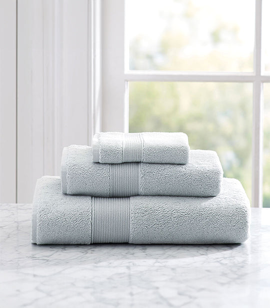 Classic Organic Towel Porcelain Blue