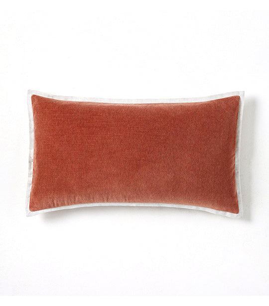 Classic Cotton Velvet Pillow Cover 12x21 Inches