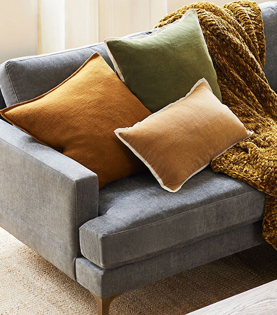 Classic Cotton Velvet Pillow Cover 20x20 Inches