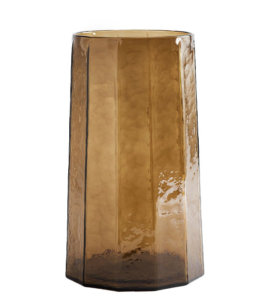 Hammered Café Recycled Hurricane Candleholder