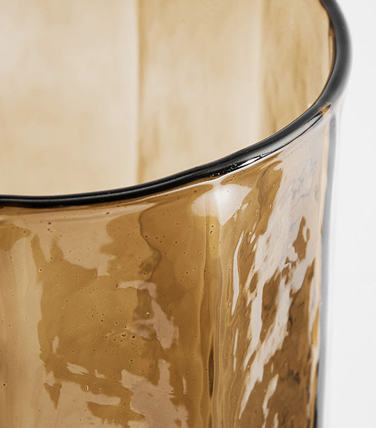 Hammered Café Recycled Hurricane Candleholder