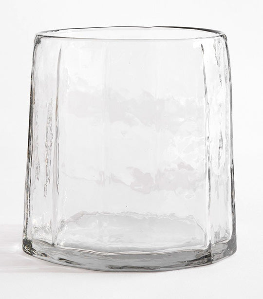 Hammered Café Recycled Hurricane Candleholder