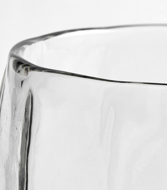 Hammered Café Recycled Hurricane Candleholder