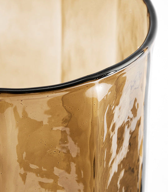 Hammered Café Recycled Hurricane Candleholder