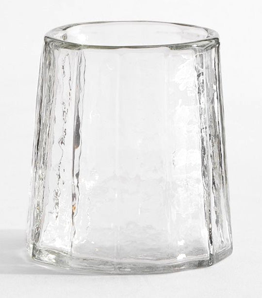 Hammered Café Recycled Hurricane Candleholder