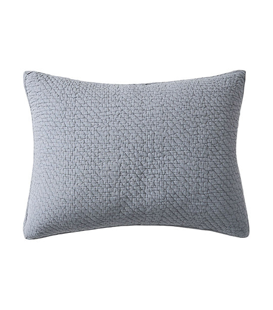 Reflections Matelasse Quilt Shams Arctic Blue