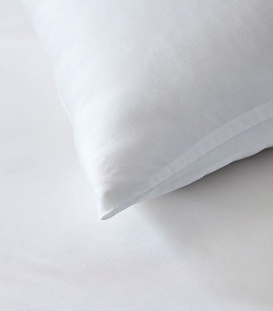 Silky TENCEL Duvet Cover Shams White