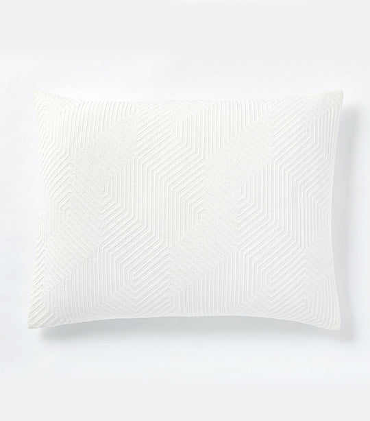 Modern Geo Duvet Cover Shams White