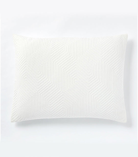 Modern Geo Duvet Cover Shams White