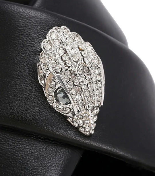 Orson Cross Strap Sandal Black