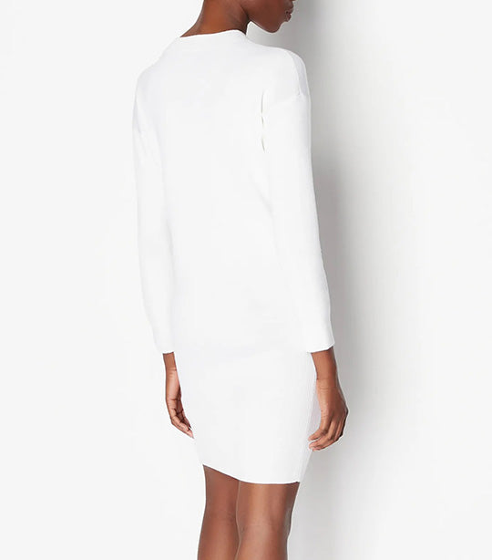 Knitted Merino Wool Blend Midi Dress