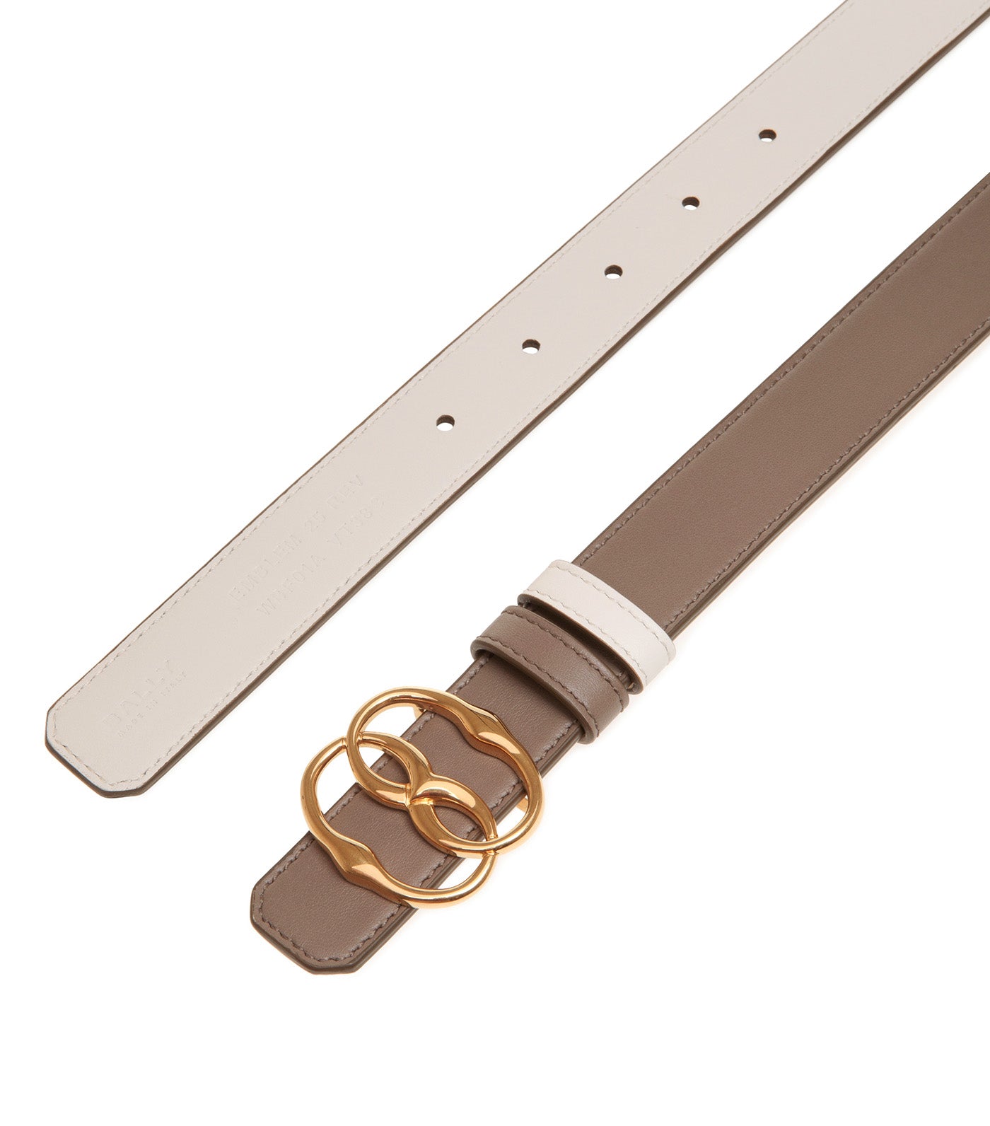 Emblem 25mm Leather Belt Sepia