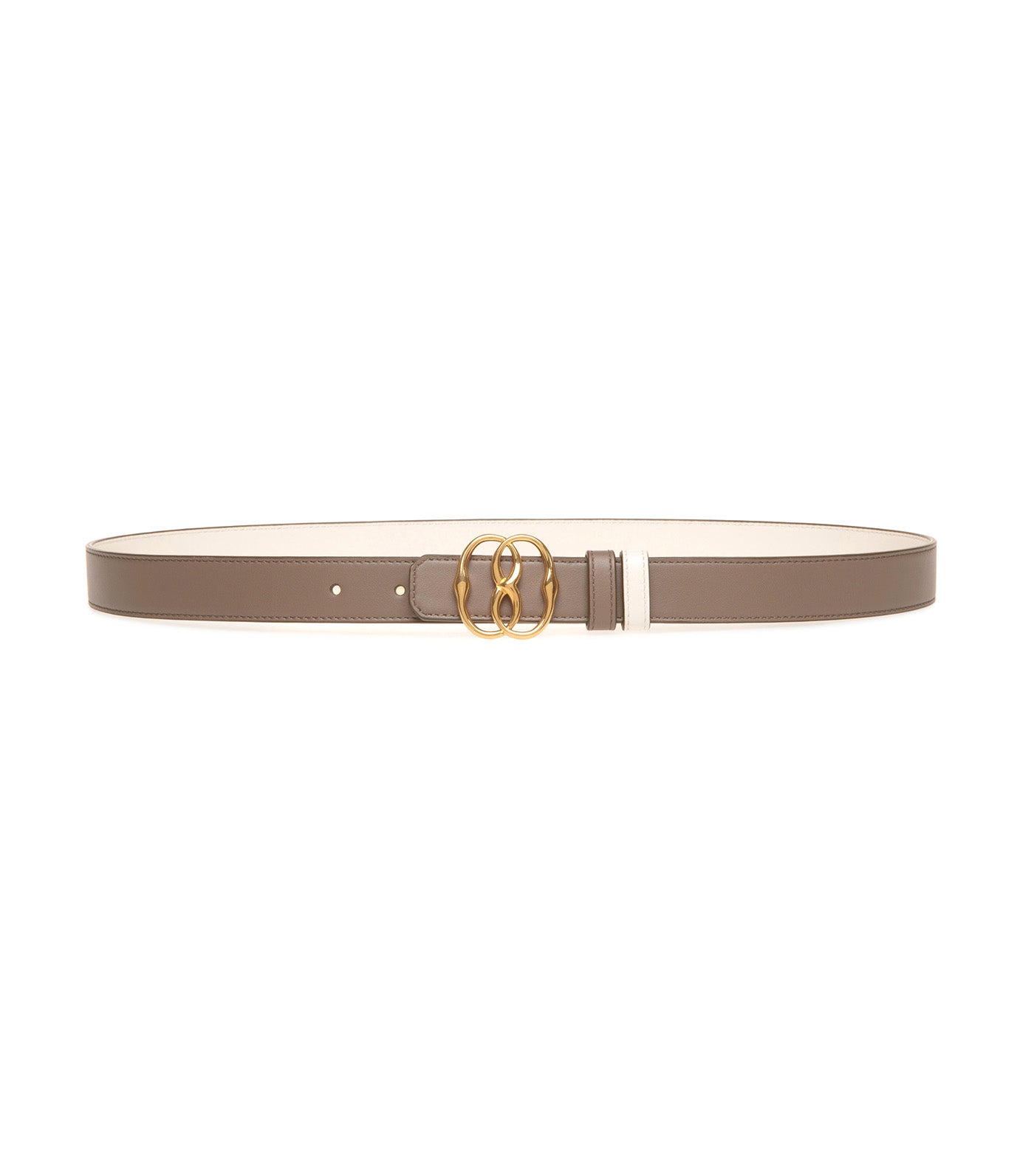 Emblem 25mm Leather Belt Sepia