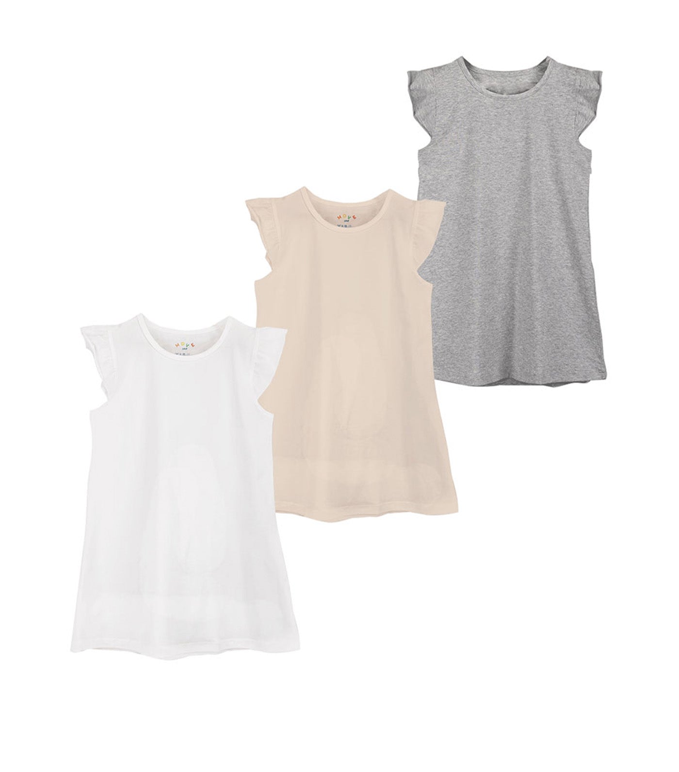 Move 3-Pack Dress with Ruffle Sleeves for Girls